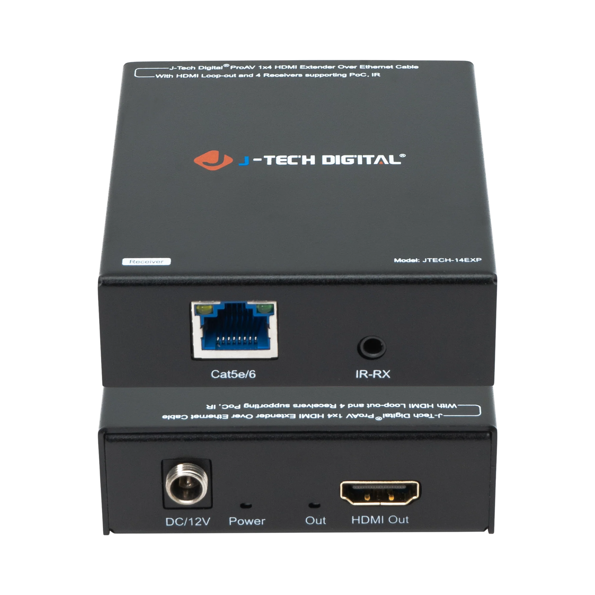 1080P 60Hz 1x4 HDMI Extender Splitter Over Ethernet (164ft.) - Image 4
