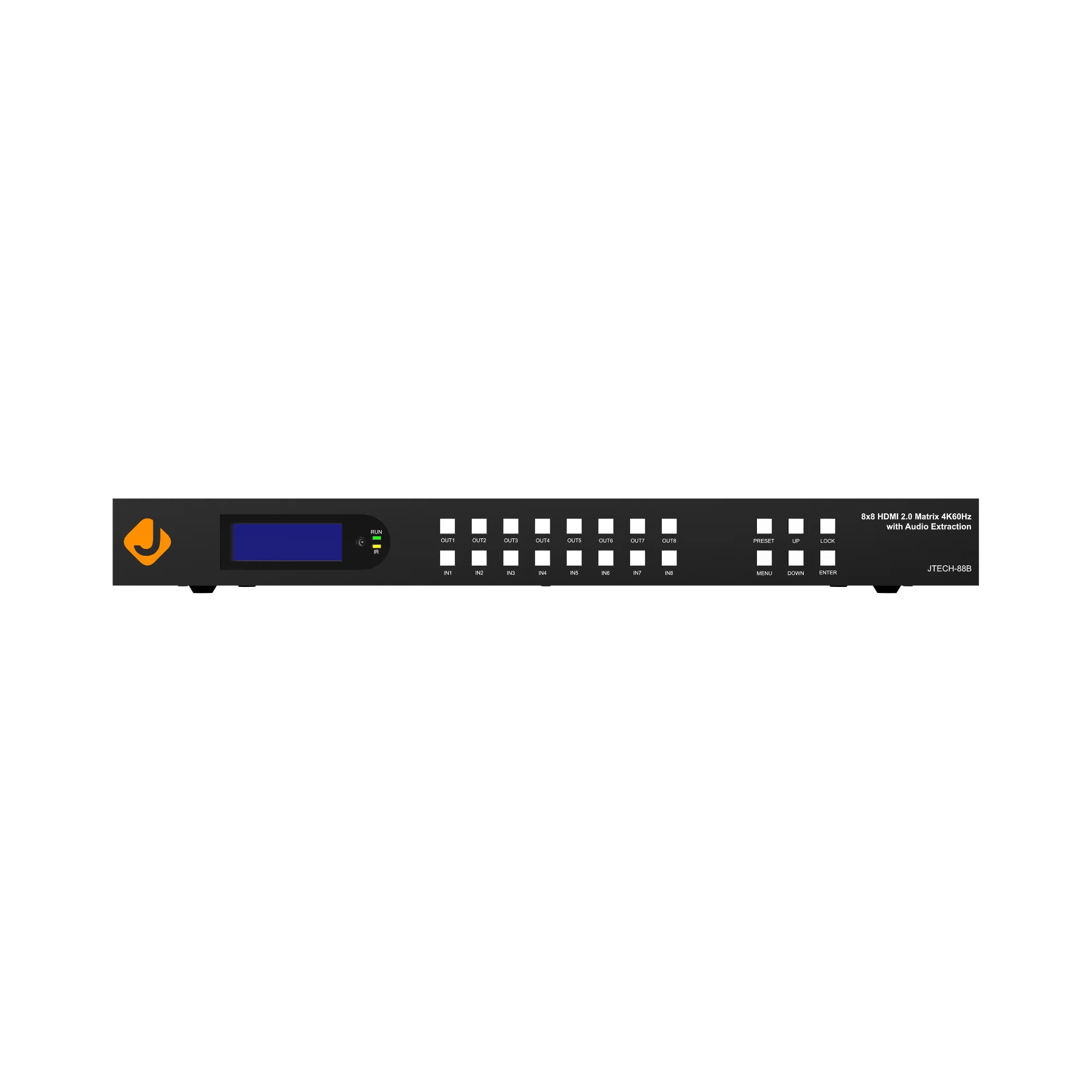 4K 60Hz 8x8 HDMI Matrix with Analog Audio Embedding and Audio Extraction - Image 3