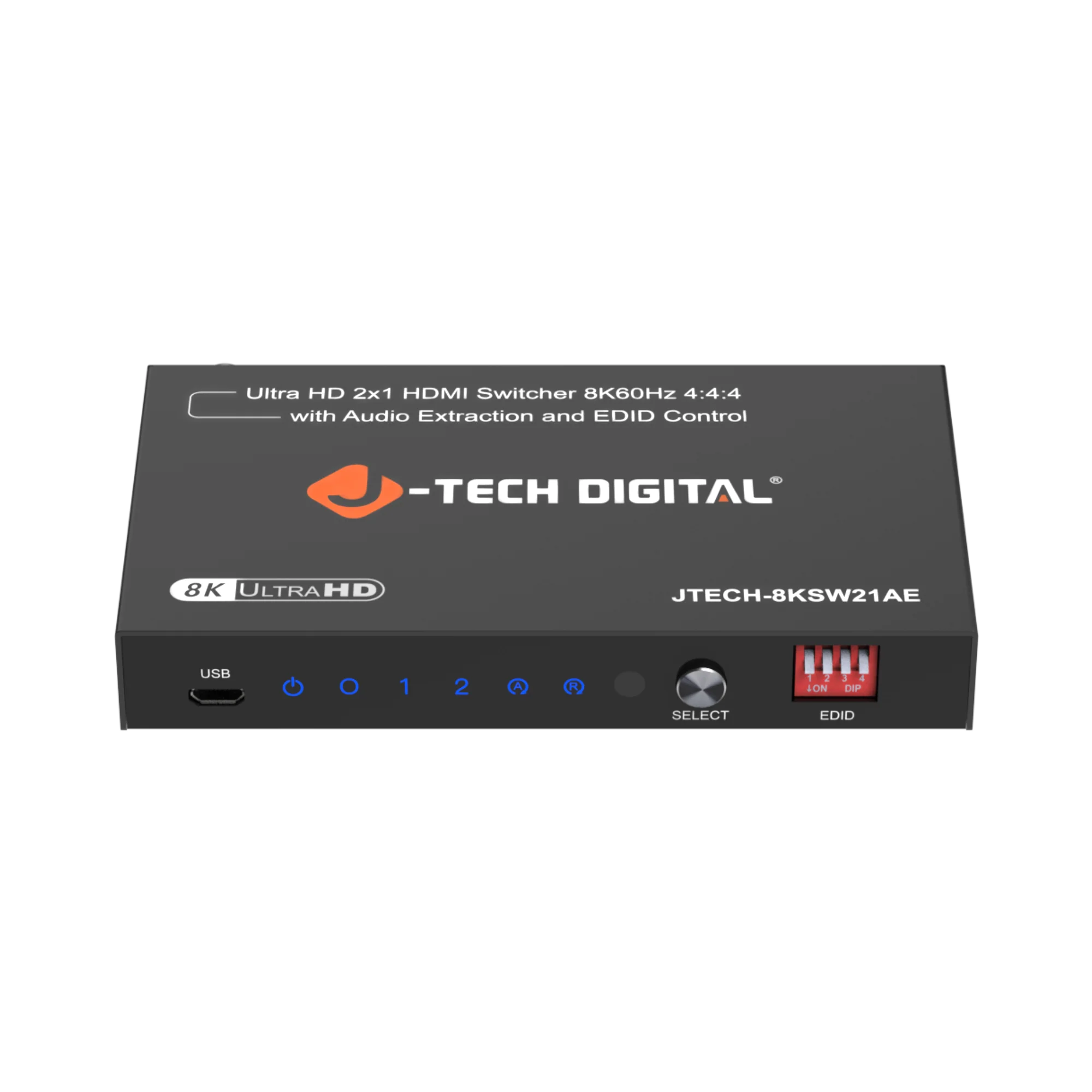 8K 60Hz HDMI Switch 2 In 1 Out with Audio Extraction