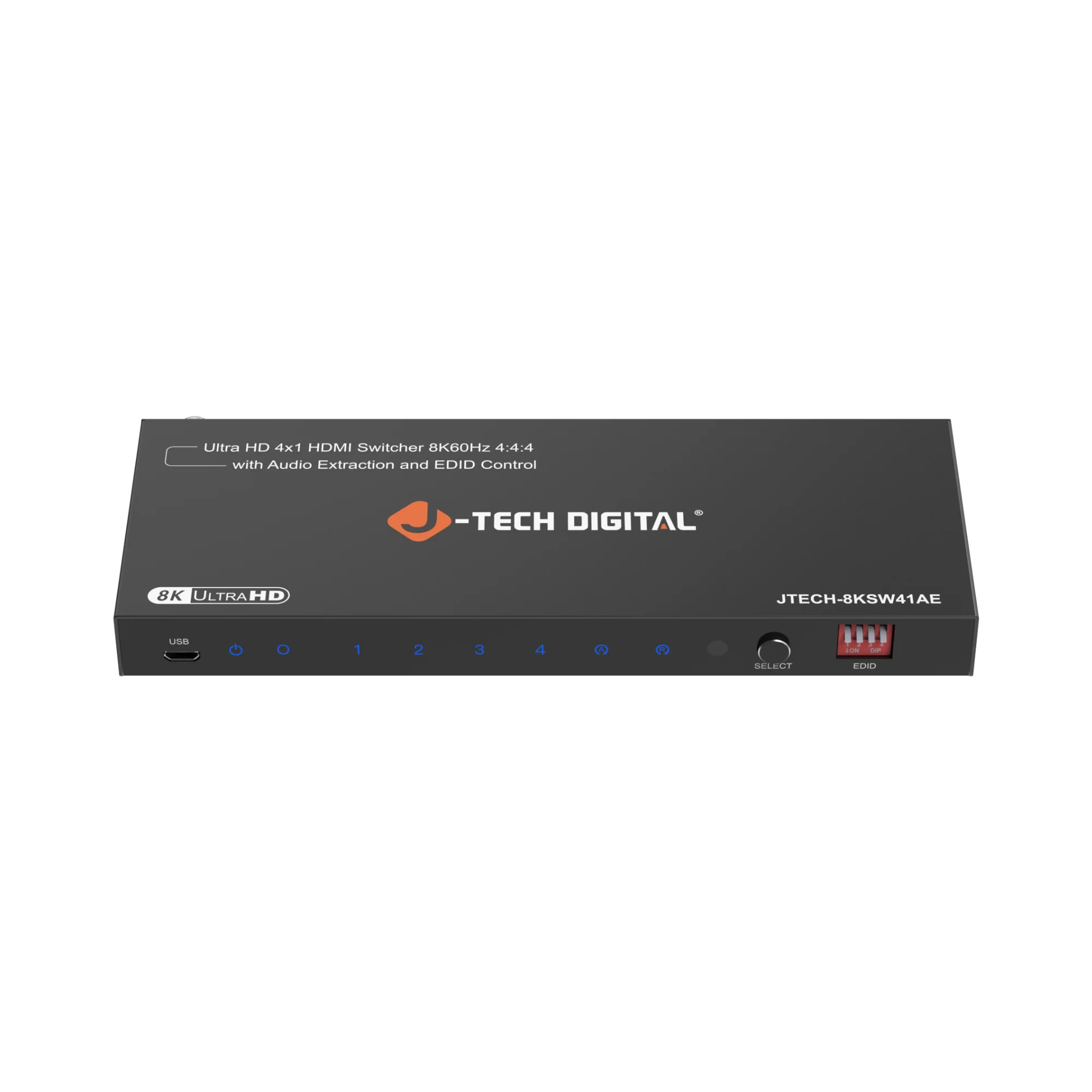 8K 60Hz HDMI Switch 4 In 1 Out with Audio Extraction