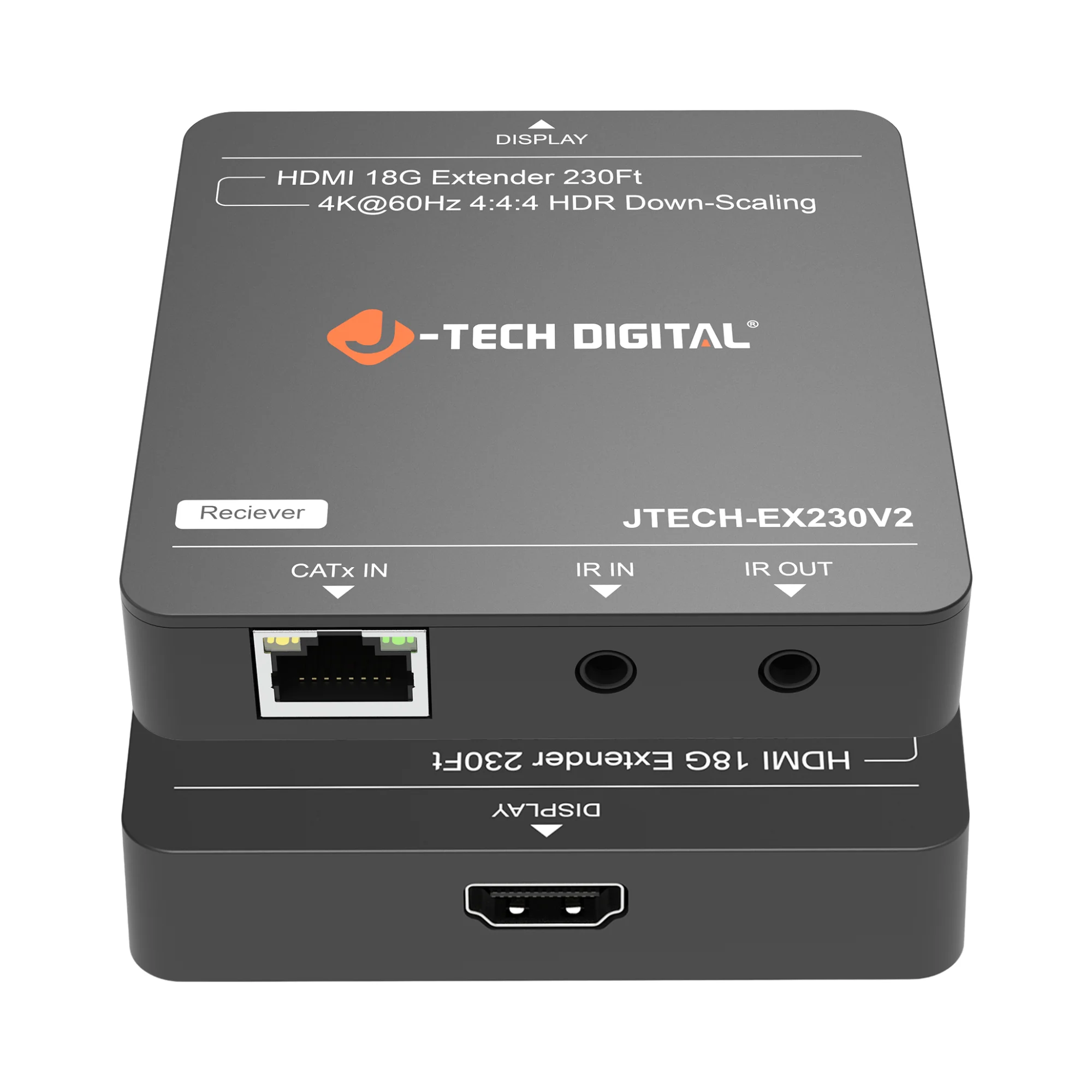 4K 60Hz HDMI Extender Over Ethernet with Downscaling and PoC (230ft.) - Image 3