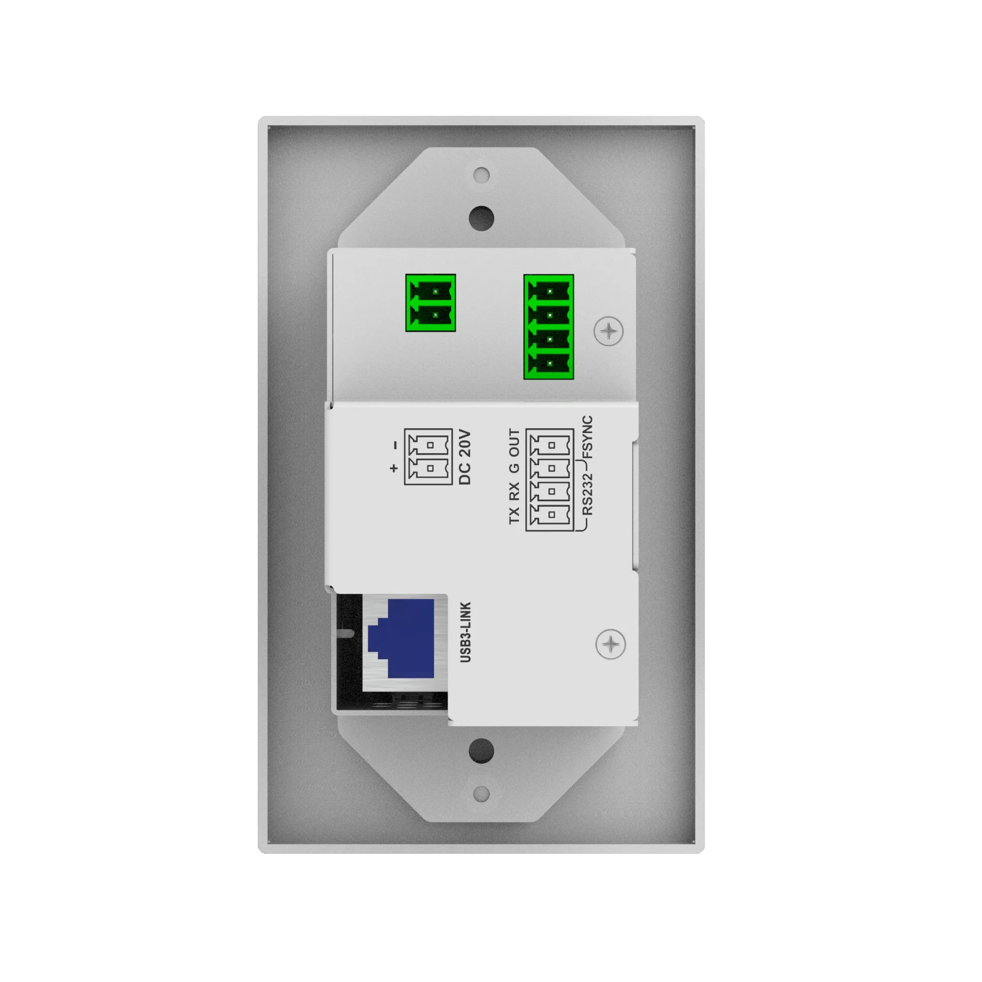 USB 3.2 Wallplate Extender Kit over HDBaseT Cat6A with USB-C Input & Dual HDMI 4K 60Hz Outputs - Image 3